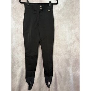 Vintage 80's White Stag Schoeller Ski Stirrup‎ Pants Womens Black Size 2 Small